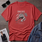 Drive Tiger Abstract Lines Graphic T-shirt